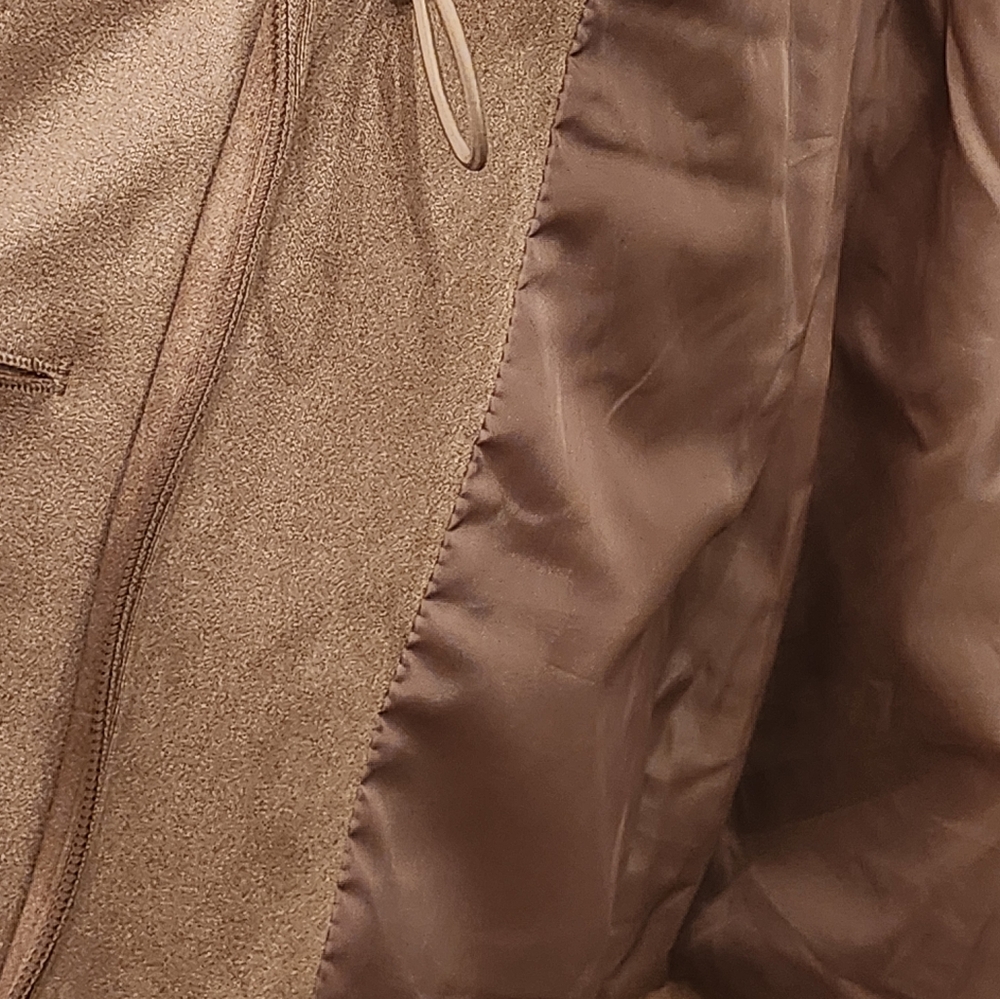 Tan color faux suede soft vest - Picture 9 of 12